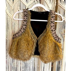 Faux Fur Rocker Vest